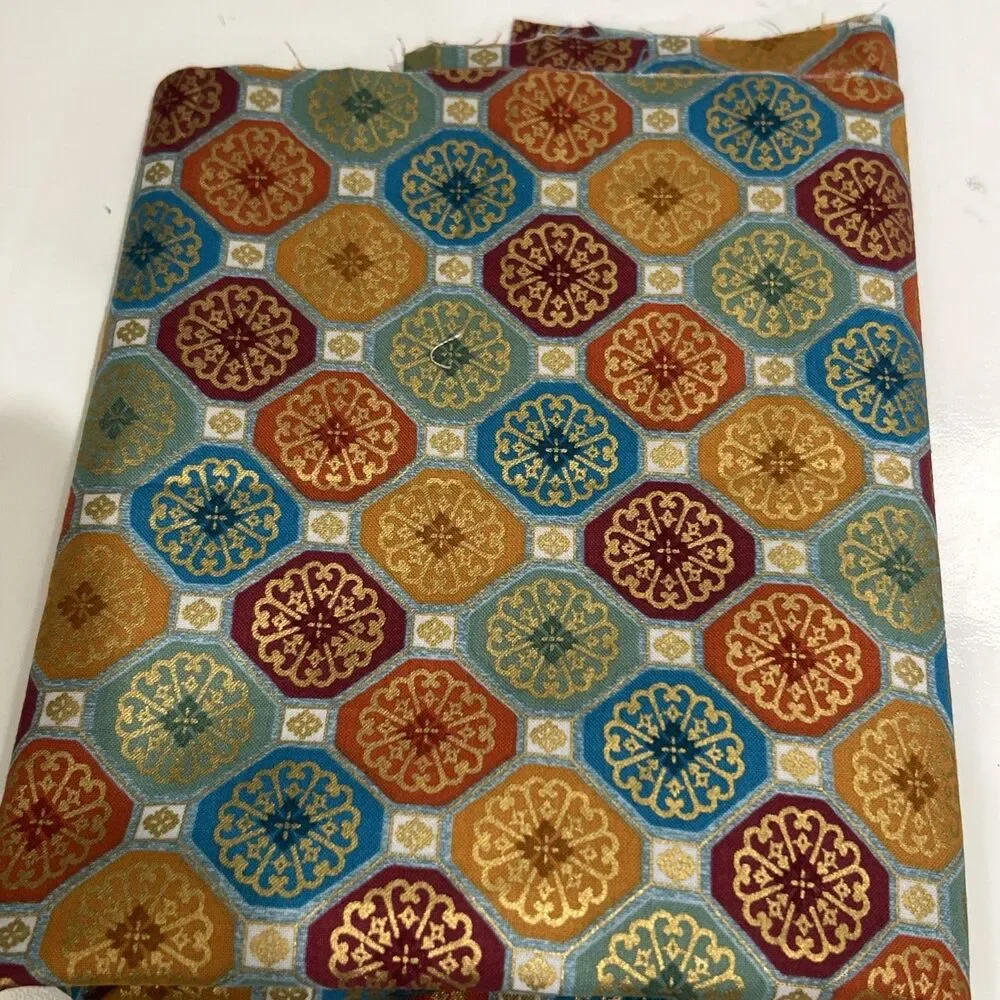 Kaufman Fabric Prints Quilting Crafts Sewing Art Project Cotton 6 Pc Lot